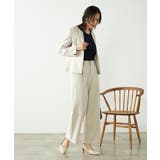 【洗える/ストレッチ/UVカット】麻調ワイドストレートパンツ | a.v.v【WOMEN】 | 詳細画像18 