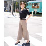【洗える UVカット 接触冷感】オックスストレッチクロップドワイドパンツ【Ref… | a.v.v【WOMEN】 | 詳細画像12 