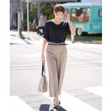 【洗える UVカット 接触冷感】オックスストレッチクロップドワイドパンツ【Ref… | a.v.v【WOMEN】 | 詳細画像14 