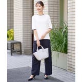 【洗える/UVカット/接触冷感】オックスストレッチワイドパンツ【Reflax】 | a.v.v【WOMEN】 | 詳細画像12 