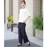 【洗える/UVカット/接触冷感】オックスストレッチワイドパンツ【Reflax】 | a.v.v【WOMEN】 | 詳細画像14 