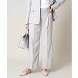 ライトグレー | 【洗える/UVカット/接触冷感】オックスストレッチワイドパンツ【Reflax】 | a.v.v【WOMEN】