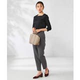 【洗える/イージーケア/吸水速乾/ストレッチ】梳毛調テーパードパンツ | a.v.v【WOMEN】 | 詳細画像13 