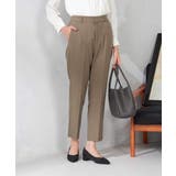 【洗える/イージーケア/吸水速乾/ストレッチ】梳毛調テーパードパンツ | a.v.v【WOMEN】 | 詳細画像2 