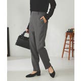 【洗える/イージーケア/吸水速乾/ストレッチ】梳毛調テーパードパンツ | a.v.v【WOMEN】 | 詳細画像21 