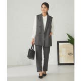 【洗える/イージーケア/吸水速乾/ストレッチ】梳毛調テーパードパンツ | a.v.v【WOMEN】 | 詳細画像24 