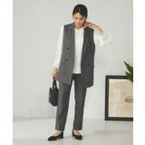 【洗える/イージーケア/吸水速乾/ストレッチ】梳毛調テーパードパンツ | a.v.v【WOMEN】 | 詳細画像25 