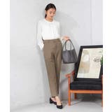 【洗える/イージーケア/吸水速乾/ストレッチ】梳毛調テーパードパンツ | a.v.v【WOMEN】 | 詳細画像3 