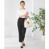 【洗える/イージーケア/吸水速乾/ストレッチ】梳毛調テーパードパンツ | a.v.v【WOMEN】 | 詳細画像30 