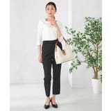 【洗える/イージーケア/吸水速乾/ストレッチ】梳毛調テーパードパンツ | a.v.v【WOMEN】 | 詳細画像31 