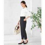 【洗える/イージーケア/吸水速乾/ストレッチ】梳毛調テーパードパンツ | a.v.v【WOMEN】 | 詳細画像32 