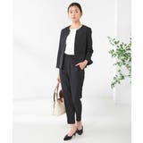 【洗える/イージーケア/吸水速乾/ストレッチ】梳毛調テーパードパンツ | a.v.v【WOMEN】 | 詳細画像33 