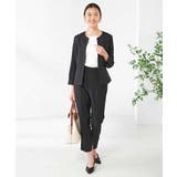 【洗える/イージーケア/吸水速乾/ストレッチ】梳毛調テーパードパンツ | a.v.v【WOMEN】 | 詳細画像34 