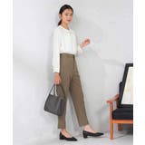 【洗える/イージーケア/吸水速乾/ストレッチ】梳毛調テーパードパンツ | a.v.v【WOMEN】 | 詳細画像4 