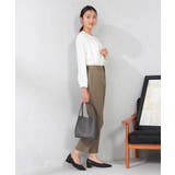 【洗える/イージーケア/吸水速乾/ストレッチ】梳毛調テーパードパンツ | a.v.v【WOMEN】 | 詳細画像5 