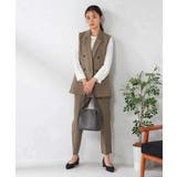 【洗える/イージーケア/吸水速乾/ストレッチ】梳毛調テーパードパンツ | a.v.v【WOMEN】 | 詳細画像6 