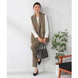 【洗える/イージーケア/吸水速乾/ストレッチ】梳毛調テーパードパンツ | a.v.v【WOMEN】 | 詳細画像7 