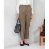 モカ | 【洗える/イージーケア/吸水速乾/ストレッチ】梳毛調テーパードパンツ | a.v.v【WOMEN】