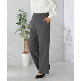 【洗える/イージーケア/吸水速乾/ストレッチ】梳毛調ストレートパンツ | a.v.v【WOMEN】 | 詳細画像15 