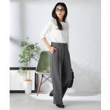 【洗える/イージーケア/吸水速乾/ストレッチ】梳毛調ストレートパンツ | a.v.v【WOMEN】 | 詳細画像17 
