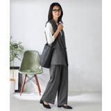 【洗える/イージーケア/吸水速乾/ストレッチ】梳毛調ストレートパンツ | a.v.v【WOMEN】 | 詳細画像19 