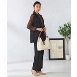 【洗える/イージーケア/吸水速乾/ストレッチ】梳毛調ストレートパンツ | a.v.v【WOMEN】 | 詳細画像30 