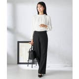 【洗える/イージーケア/吸水速乾/ストレッチ】梳毛調ストレートパンツ | a.v.v【WOMEN】 | 詳細画像34 