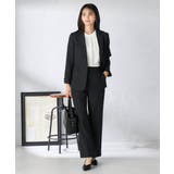 【洗える/イージーケア/吸水速乾/ストレッチ】梳毛調ストレートパンツ | a.v.v【WOMEN】 | 詳細画像35 