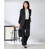 【洗える/イージーケア/吸水速乾/ストレッチ】梳毛調ストレートパンツ | a.v.v【WOMEN】 | 詳細画像36 