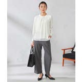 【洗える/イージーケア/吸水速乾/ストレッチ】梳毛調ストレートパンツ | a.v.v【WOMEN】 | 詳細画像8 