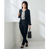 【洗える/イージーケア/ストレッチ】パウダーツイルテーパードパンツ | a.v.v【WOMEN】 | 詳細画像11 