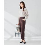 【洗える/イージーケア/ストレッチ】パウダーツイルテーパードパンツ | a.v.v【WOMEN】 | 詳細画像18 