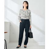 【洗える/イージーケア/ストレッチ】パウダーツイルテーパードパンツ | a.v.v【WOMEN】 | 詳細画像5 