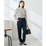 【洗える/イージーケア/ストレッチ】パウダーツイルテーパードパンツ | a.v.v【WOMEN】 | 詳細画像6 