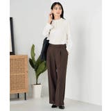 【洗える/イージーケア/ストレッチ】パウダーツイルワイドストレートパンツ | a.v.v【WOMEN】 | 詳細画像15 