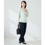 【洗える/イージーケア/ストレッチ】パウダーツイルワイドストレートパンツ | a.v.v【WOMEN】 | 詳細画像8 