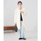 ジャガードノーカラーコート | a.v.v【WOMEN】 | 詳細画像11 