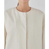 ジャガードノーカラーコート | a.v.v【WOMEN】 | 詳細画像16 