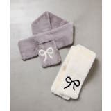 [KIDS]【差し込み型で安心・楽ちんあったか】リボンファーマフラー | a.v.v【KIDS】 | 詳細画像17 