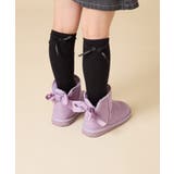 リボン付フェイクムートンブーツ | a.v.v【KIDS】 | 詳細画像3