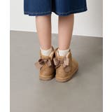 リボン付フェイクムートンブーツ | a.v.v【KIDS】 | 詳細画像5