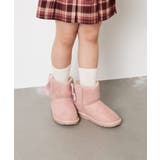ピンク | リボン付フェイクムートンブーツ | a.v.v【KIDS】