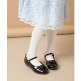ブラック | [KIDS]リボンバレエシューズ[WEB限定サイズ] | a.v.v【KIDS】