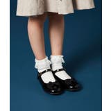 ブラック | [18-20cm][CEREMONY STYLE]リボン付きバレエシューズ | a.v.v【KIDS】
