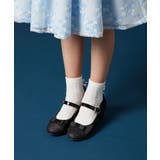 ブラック | [18-20cm][CEREMONY STYLE]リボン付きラメヒールパンプス | a.v.v【KIDS】
