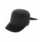 ブラック | [KIDS]バックリボンブレードキャップ | a.v.v【KIDS】