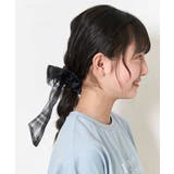 [KIDS]シアーチェックビッグリボンシュシュ | a.v.v【KIDS】 | 詳細画像3 