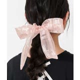 ベージュ | [KIDS]シアーチェックビッグリボンシュシュ | a.v.v【KIDS】