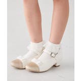 ホワイト | [16-18cm/19-21cm][セレモニー]レース付きショートソックス | a.v.v【KIDS】