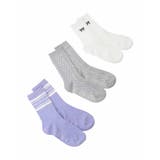 ラベンダー | 【19-21/22-24cm】【3点セット】アソートソックス | a.v.v【KIDS】